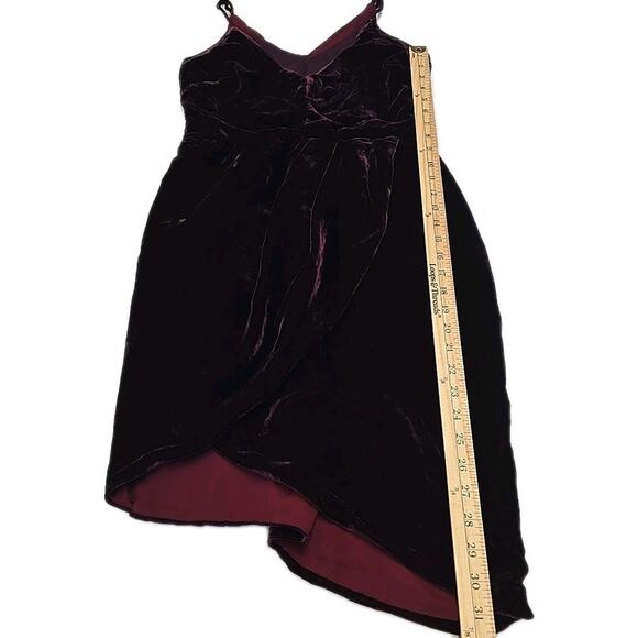 Adelyn Rae Velvet Sheath Dress Sz S Burgundy Whimsigoth Vampire Dark Romantic - Picture 6 of 9